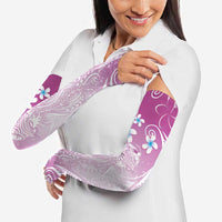 Polynesian Jellyfish Arm Sleeves With Plumeria Pink