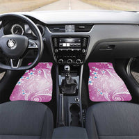 Polynesian Jellyfish Car Mats With Plumeria Pink
