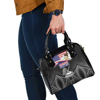 American Samoa Flag Day Shoulder Handbag Bald Eagle With Polynesian Pattern