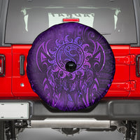 New Zealand Dream Catcher Spare Tire Cover Maori Koru Pattern Purple Version
