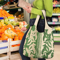 Hawaii Pua Kenikeni Lei Grocery Bag With Lau Maia Green LT05 - Polynesian Pride