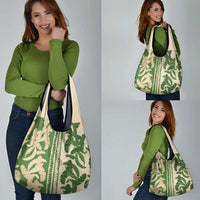 Hawaii Pua Kenikeni Lei Grocery Bag With Lau Maia Green LT05 - Polynesian Pride