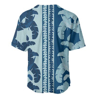 Hawaii Pua Kenikeni Lei Baseball Jersey With Lau Maia Royal Blue LT05 - Polynesian Pride