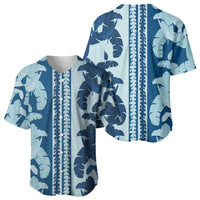 Hawaii Pua Kenikeni Lei Baseball Jersey With Lau Maia Royal Blue LT05 - Polynesian Pride