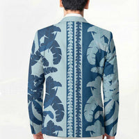 Hawaii Pua Kenikeni Lei Blazer With Lau Maia Royal Blue