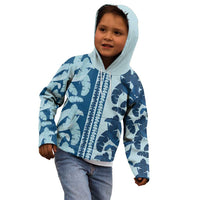 Hawaii Pua Kenikeni Lei Kid Hoodie With Lau Maia Royal Blue LT05 - Polynesian Pride