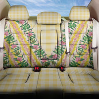 Hawaii Pikake Lokelani Plumeria Lei Back Car Seat Cover Yellow Palaka Motifs