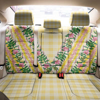 Hawaii Pikake Lokelani Plumeria Lei Back Car Seat Cover Yellow Palaka Motifs