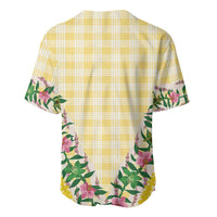 Hawaii Pikake Lokelani Plumeria Lei Baseball Jersey Yellow Palaka Motifs