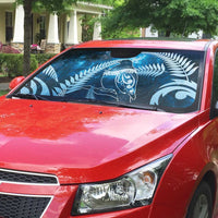 New Zealand Matariki Auto Sun Shade Pigeon Kereru Maori Fern Art
