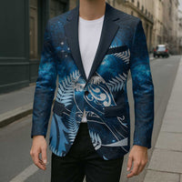 New Zealand Matariki Blazer Pigeon Kereru Maori Fern Art