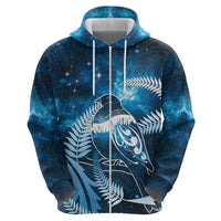 New Zealand Matariki Hoodie Pigeon Kereru Maori Fern Art LT05 - Polynesian Pride