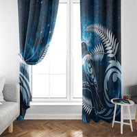 New Zealand Matariki Window Curtain Pigeon Kereru Maori Fern Art