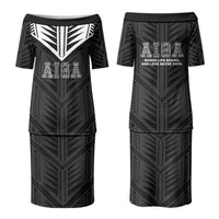 Samoa Aiga Couples Matching Puletasi and Hawaiian Shirt Samoan Tribal Pattern LT05 - Polynesian Pride