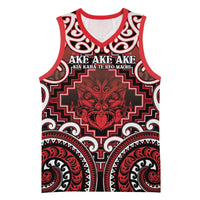 Personalised New Zealand Aotearoa Basketball Jersey Te Reo Maori Ake Ake Ake - Polynesian Pride