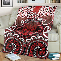 New Zealand Aotearoa Blanket Te Reo Maori Ake Ake Ake - Polynesian Pride