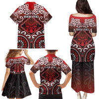 Personalised New Zealand Aotearoa Family Matching Puletasi and Hawaiian Shirt Te Reo Maori Ake Ake Ake - Polynesian Pride