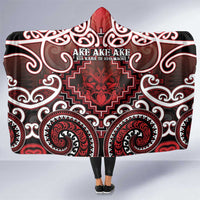 New Zealand Aotearoa Hooded Blanket Te Reo Maori Ake Ake Ake - Polynesian Pride