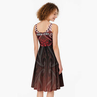 Personalised New Zealand Aotearoa Midi Dress Te Reo Maori Ake Ake Ake - Polynesian Pride