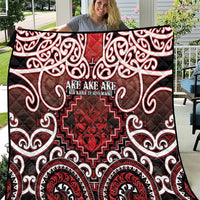 New Zealand Aotearoa Quilt Te Reo Maori Ake Ake Ake - Polynesian Pride