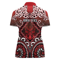 Personalised New Zealand Aotearoa Women Polo Shirt Te Reo Maori Ake Ake Ake - Polynesian Pride