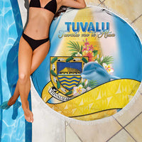Tuvalu Independence Day Beach Blanket Tuvalu Mo Te Atua - Polynesian Pride