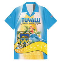 Personalised Tuvalu Independence Day Family Matching Mermaid Dress and Hawaiian Shirt Tuvalu Mo Te Atua - Polynesian Pride
