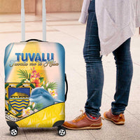 Tuvalu Independence Day Luggage Cover Tuvalu Mo Te Atua - Polynesian Pride