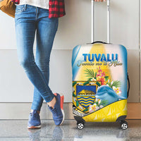 Tuvalu Independence Day Luggage Cover Tuvalu Mo Te Atua - Polynesian Pride