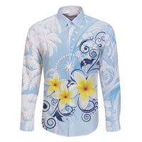 FSM Chuuk Constitution Day Family Matching Short Sleeve Bodycon Dress and Hawaiian Shirt Polynesian Curves Plumeria - Polynesian Pride