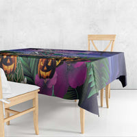 Happy Hulaween Tablecloth Mahaloween Skeleton Dancing