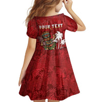 Personalised Aloha Halloween Family Matching Tank Maxi Dress and Hawaiian Shirt Skeleton Surfing