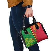 Vanuatu Happy Unity Day Shoulder Handbag Polynesian Plumeria LT05 - Polynesian Pride