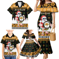 Custom Hawaii James Campbell High School Christmas Family Matching Mermaid Dress and Hawaiian Shirt Tropical Santa Claus LT05 - Polynesian Pride