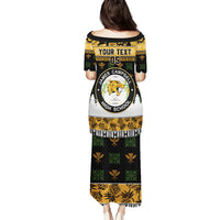 Custom Hawaii James Campbell High School Christmas Family Matching Puletasi Dress and Hawaiian Shirt Tropical Santa Claus LT05 - Polynesian Pride