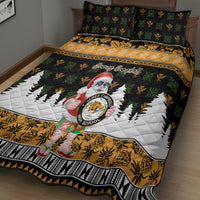 Custom Hawaii James Campbell High School Christmas Quilt Bed Set Tropical Santa Claus LT05 - Polynesian Pride