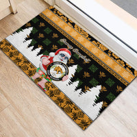 Custom Hawaii James Campbell High School Christmas Rubber Doormat Tropical Santa Claus LT05 - Polynesian Pride