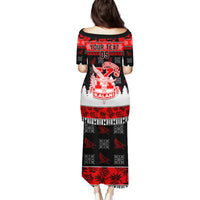 Custom Hawaii Kalani High School Christmas Family Matching Puletasi Dress and Hawaiian Shirt Tropical Santa Claus LT05 - Polynesian Pride