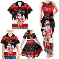 Custom Hawaii Kalani High School Christmas Family Matching Tank Maxi Dress and Hawaiian Shirt Tropical Santa Claus LT05 - Polynesian Pride