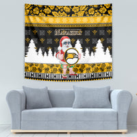 Custom Hawaii Nanakuli High and Intermediate School Christmas Tapestry Tropical Santa Claus LT05 - Polynesian Pride
