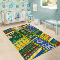 Solomon Islands Christmas Area Rug Festive Beach Vibes - Polynesian Pride