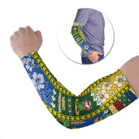 Solomon Islands Christmas Arm Sleeves Festive Beach Vibes - Polynesian Pride