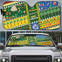 Solomon Islands Christmas Auto Sun Shade Festive Beach Vibes - Polynesian Pride