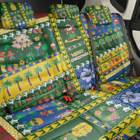 Solomon Islands Christmas Back Car Seat Cover Festive Beach Vibes - Polynesian Pride