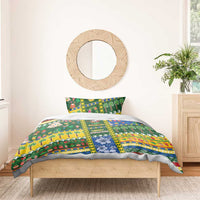 Solomon Islands Christmas Bedding Set Festive Beach Vibes - Polynesian Pride