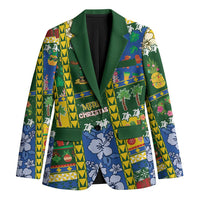 Solomon Islands Christmas Blazer Festive Beach Vibes - Polynesian Pride
