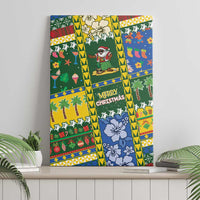 Solomon Islands Christmas Canvas Wall Art Festive Beach Vibes - Polynesian Pride