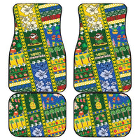 Solomon Islands Christmas Car Mats Festive Beach Vibes - Polynesian Pride