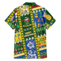 Solomon Islands Christmas Family Matching Mermaid Dress and Hawaiian Shirt Festive Beach Vibes LT05 - Polynesian Pride