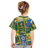 Solomon Islands Christmas Kid T Shirt Festive Beach Vibes - Polynesian Pride